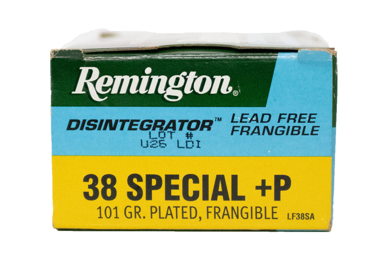 REMINGTON 38 Special +P 101 gr Lead-Free Frangible Disintegrator 50/Box